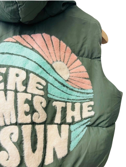 Here Comes the Sun Vest - Sage