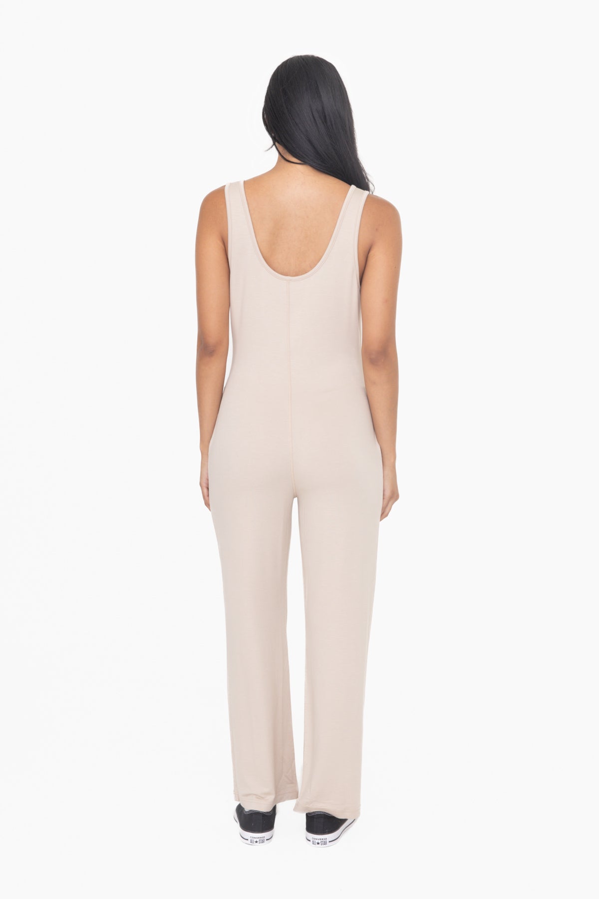 Wide Leg Terry Jumpsuit